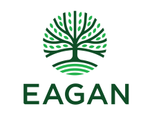 The City of Eagan's logo is a tree with the word "Eagan" under it